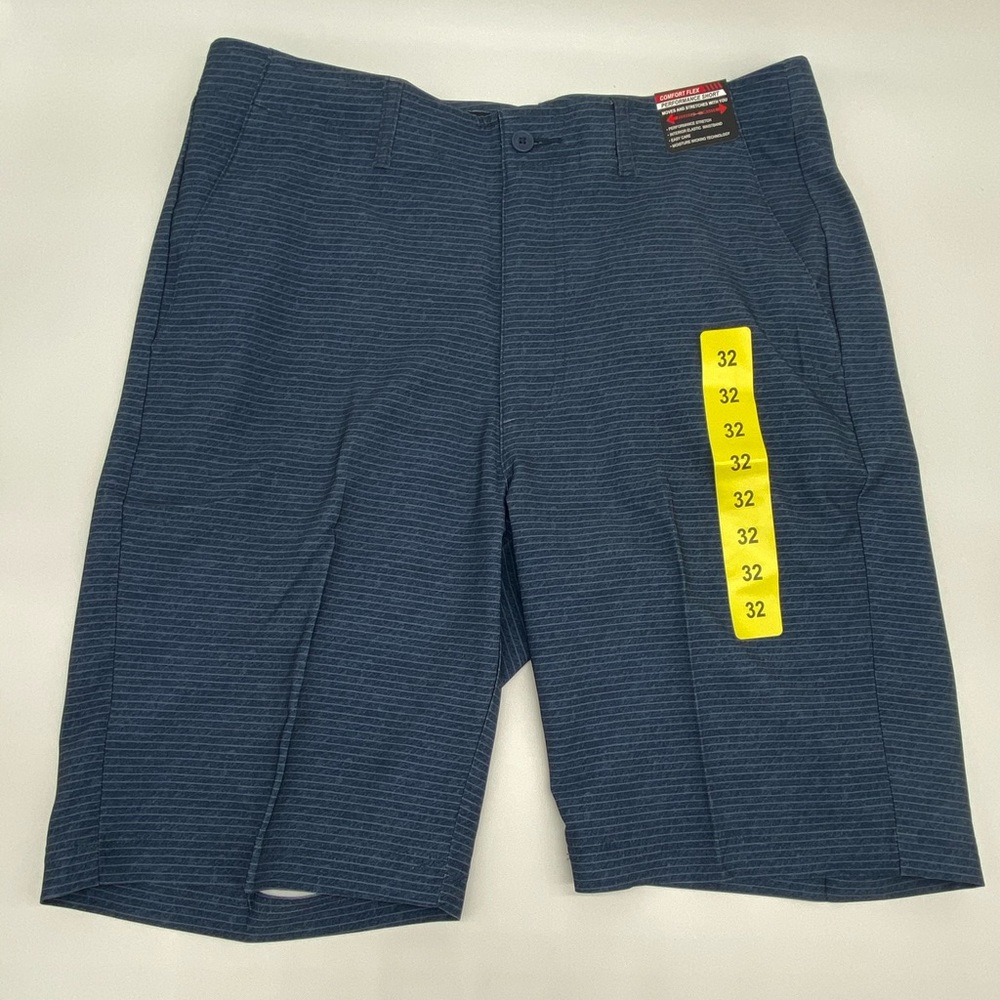 Bolle Mens Comfort Flex Shorts Dress Blues Size 32